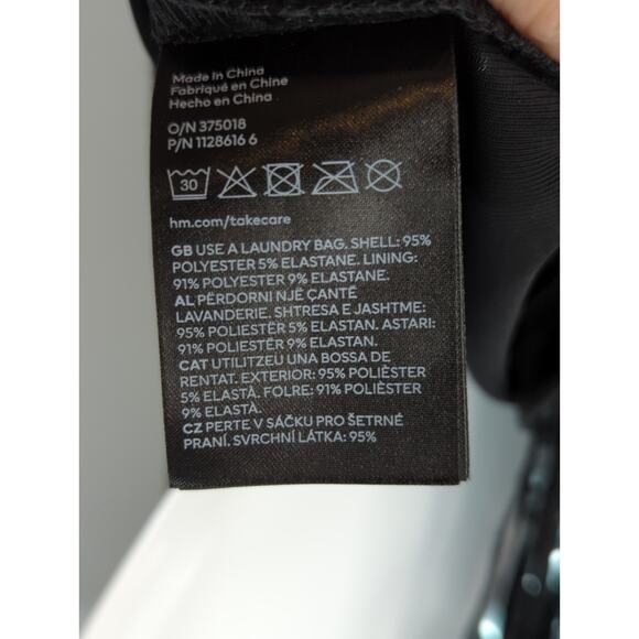 H&M Green Black Cascading Sequin Tassel Fringe Top Womens S Party Glam‎ Cropped - Picture 10 of 12